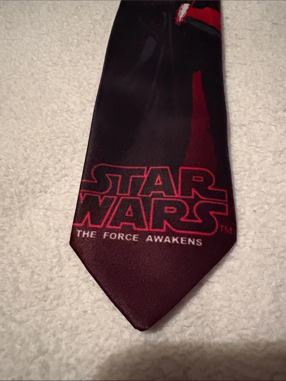 Star Wars Red & Black Kylo Ren Graphic Clip on Tie